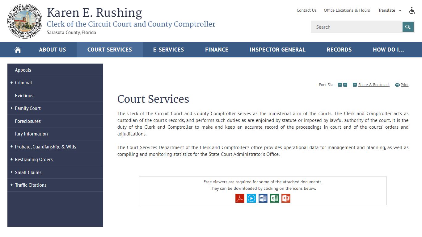 Court Services | Sarasota Clerk and Comptroller